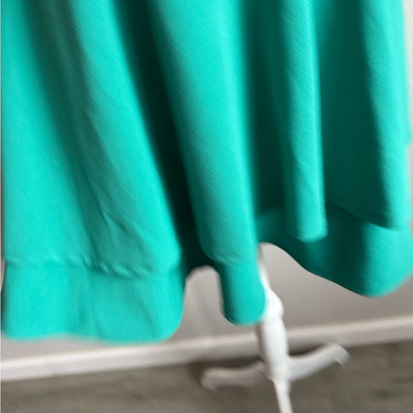 Honey and Rosie Green V-Neck Fit & Flare Double Hem Dress Womens M Formal - Picture 3 of 6